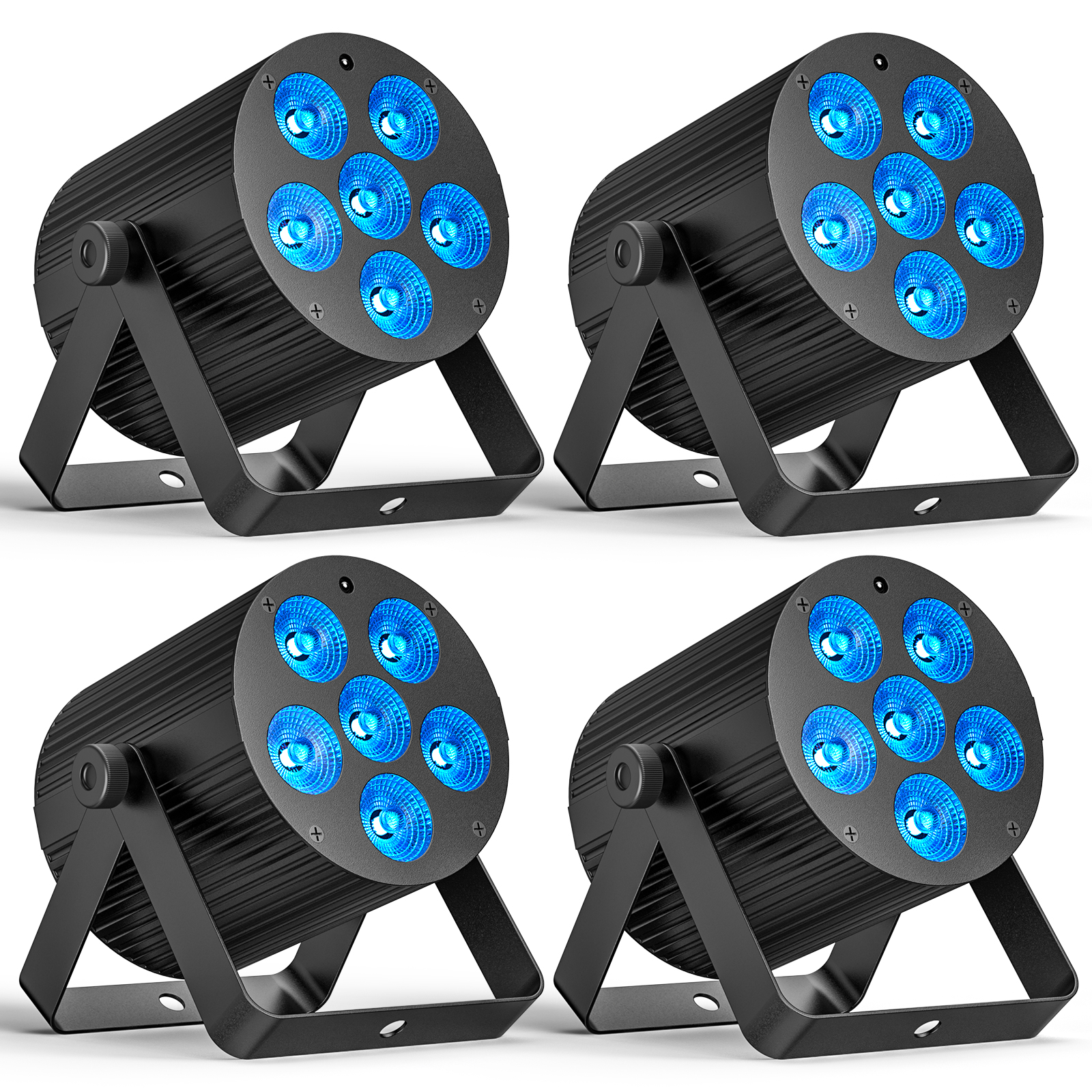Laser Power Supply 60W - U'King 4PCS 60W LED Flat Par