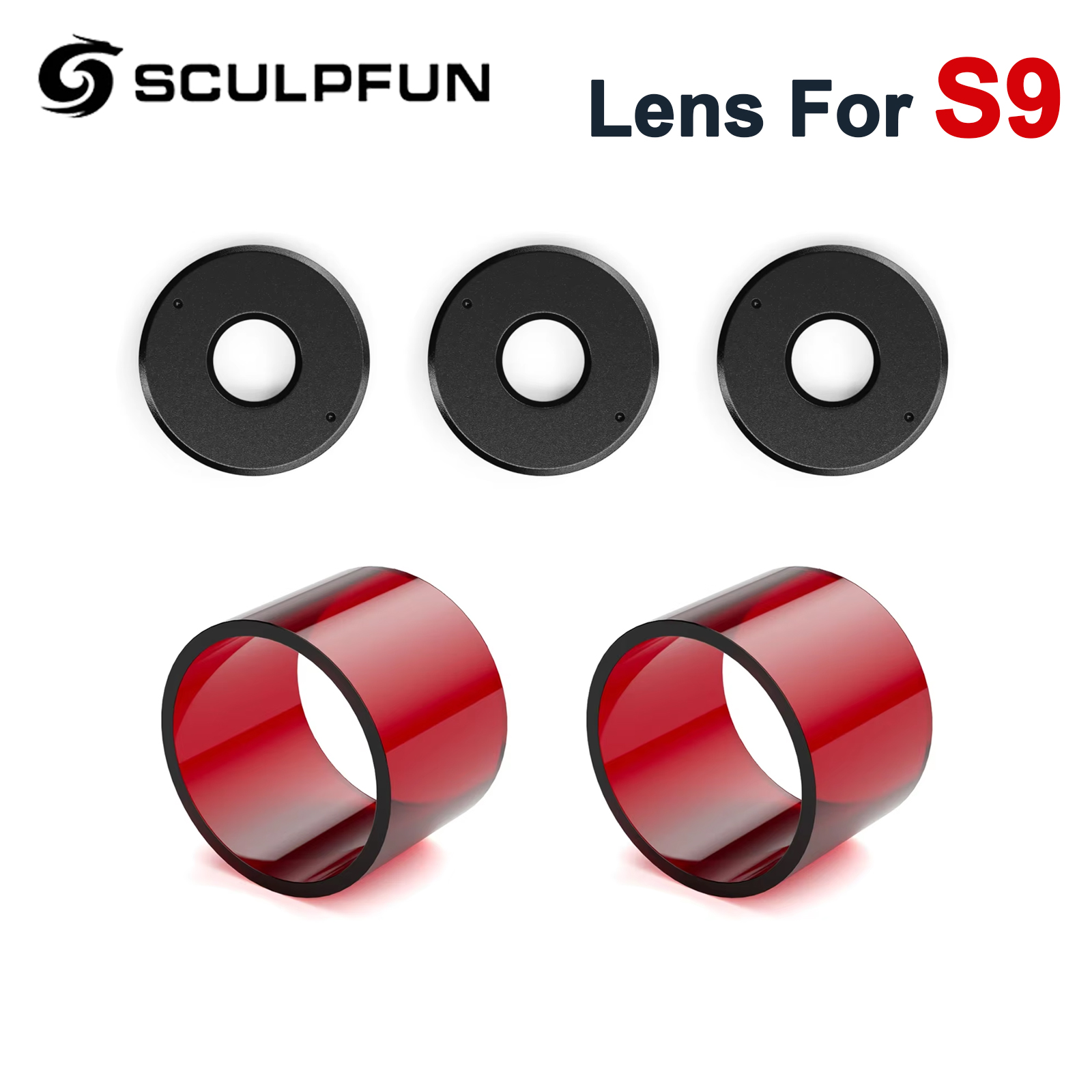 SCULPFUN S9 Focus Lens 3Pcs Se - Laser Focus Lens avis et prix