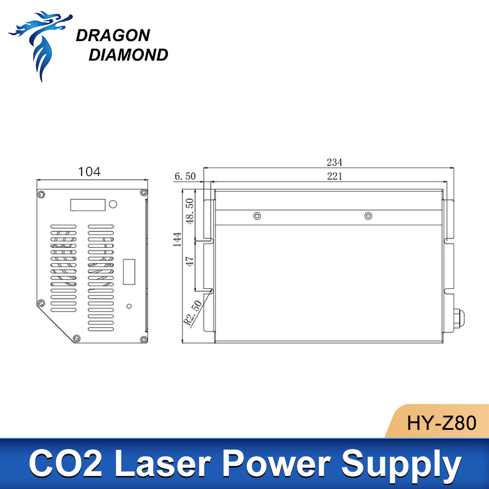 Dragon Diamond HY-Z80 Co2 Lase - Laser Power Supply 60W avis et prix