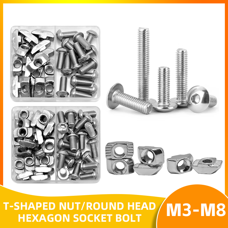 T-Nuts Screws Kit T Track Nut  - Aluminum T-Slot Profile avis et prix