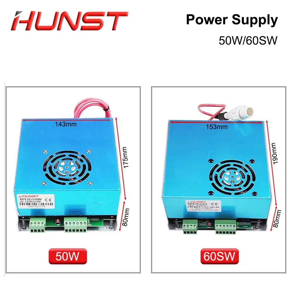 Hunst MYJG 50W 60W CO2 Laser P - Laser Power Supply 60W avis et prix