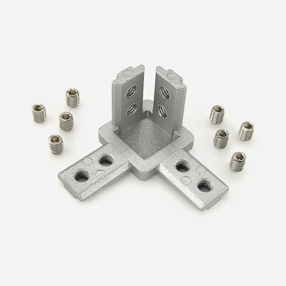 10 Pcs 3 Way Corner Bracket Co - Aluminum T-Slot Profile avis et prix