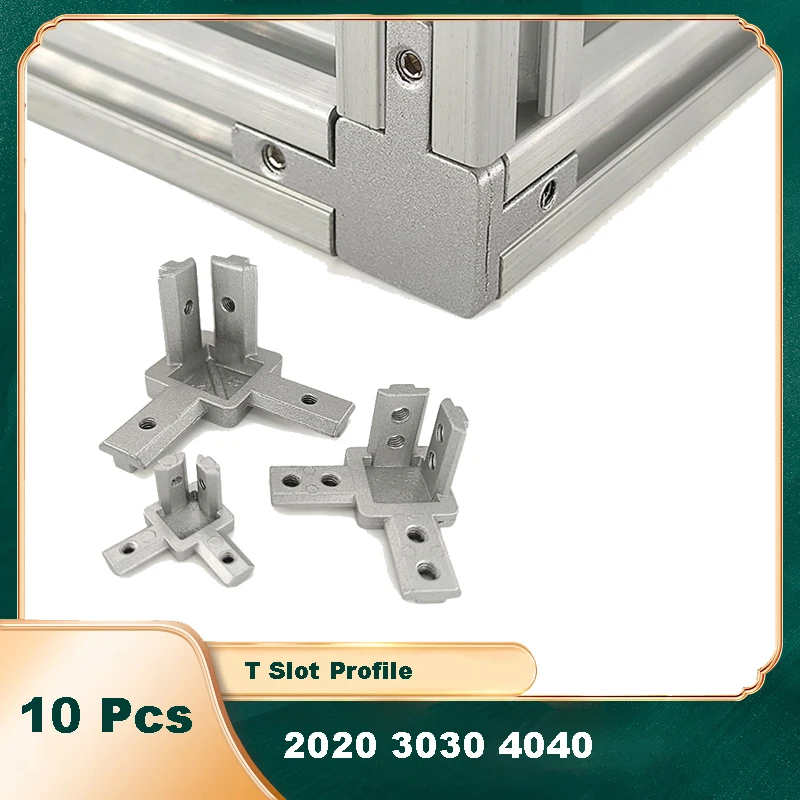 10 Pcs 3 Way Corner Bracket Co - Aluminum T-Slot Profile avis et prix