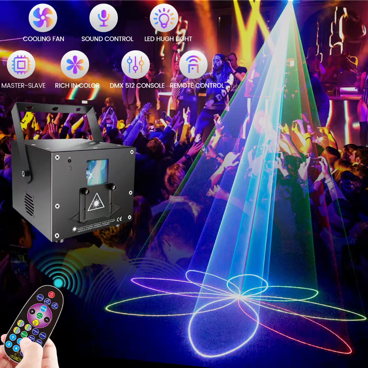 5W RGB Laser Light DMX512 Remo - Laser Power Supply 60W avis et prix
