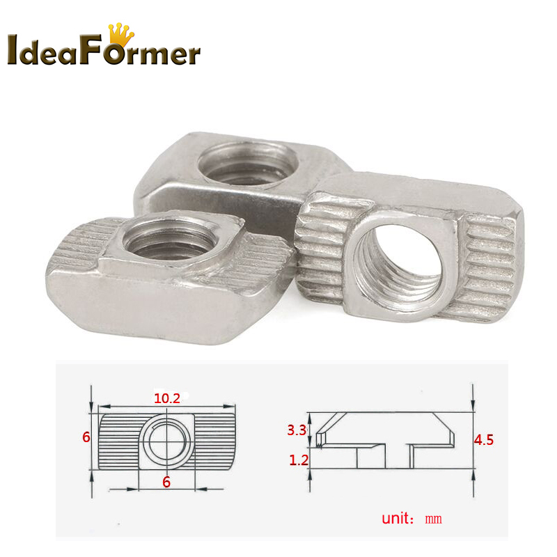 50pcs M3 M4 M5 2020 Series T N - Aluminum T-Slot Profile avis et prix