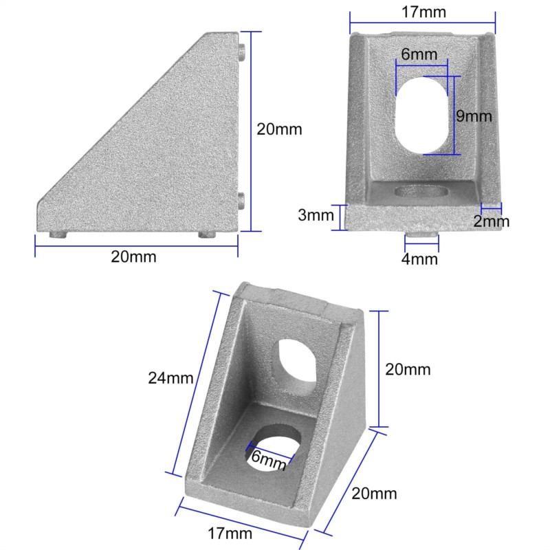 2020 Corner Bracket 40PCS Alum - Aluminum T-Slot Profile avis et prix