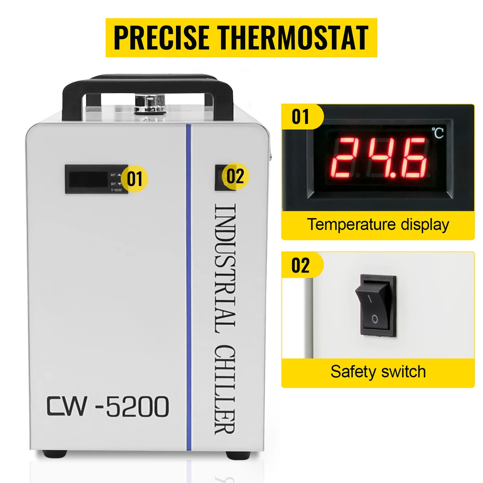 VEVOR Water Chiller CW3000 CW5 - Laser Chiller Water Cooler avis et prix